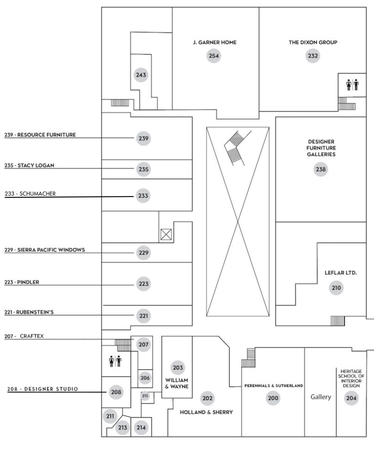 SDC Map Floor 2